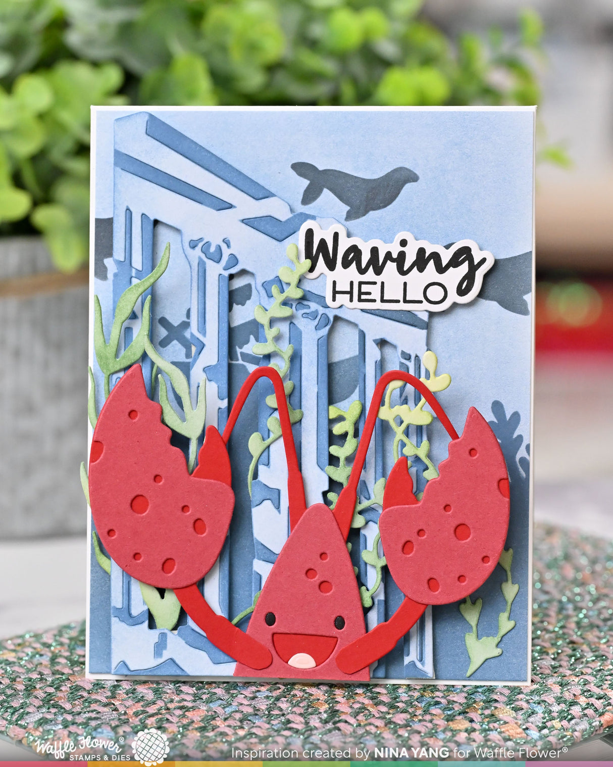 ***Pre-Order*** Waffle Flower - May Release - Seafloor Silhouettes Stencil