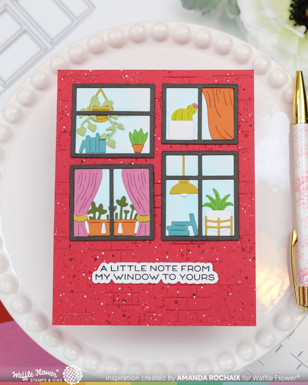 ***Pre-Order*** Waffle Flower - Postage Collage Windowsill Plants Die