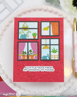 ***Pre-Order*** Waffle Flower - Postage Collage Windowsill Plants Die