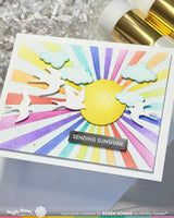 ***Pre-Order*** Waffle Flower - Postage Collage Swallow Silhouettes Die