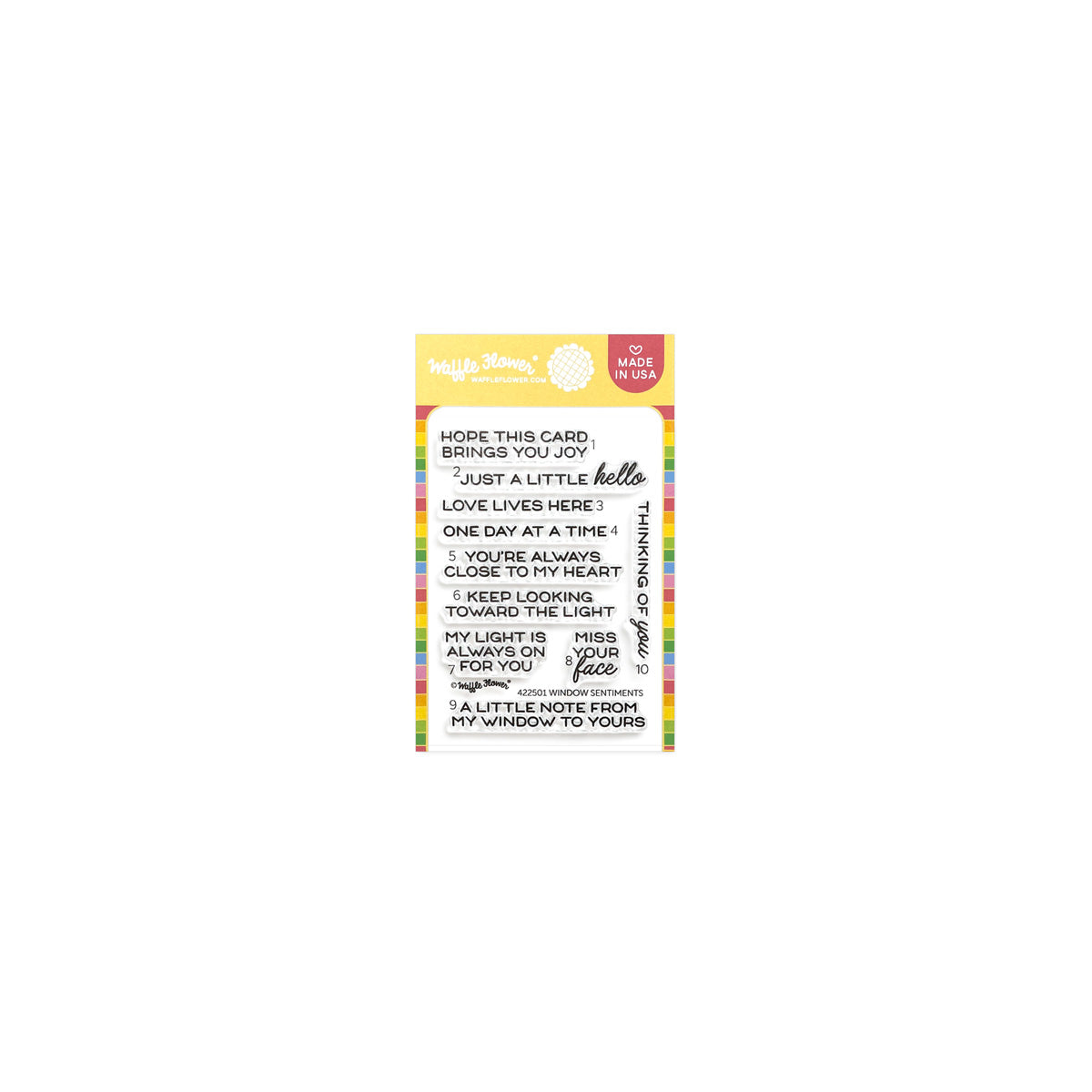 ***Pre-Order*** Waffle Flower - Window Sentiments Stamp Set