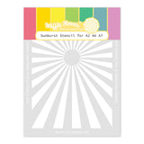 ***Pre-Order*** Waffle Flower - Sunburst Stencil for A2 A6 A7