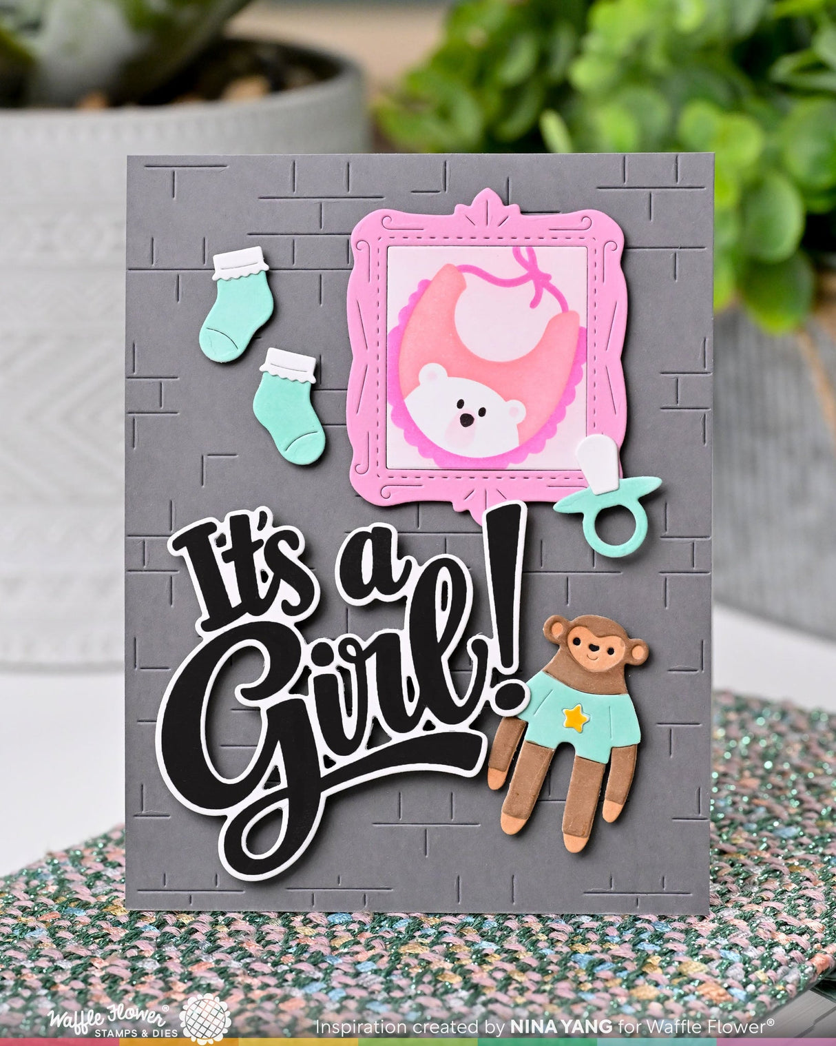 ***Pre-Order*** Waffle Flower - Postage Collage Baby Stencil