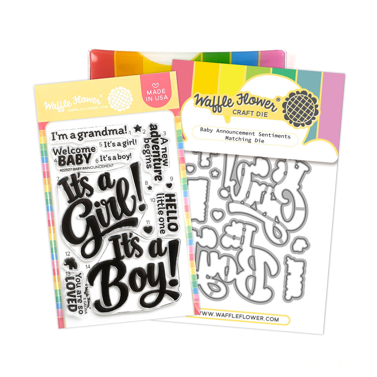 ***Pre-Order*** Waffle Flower - Baby Announcement Sentiments Combo