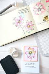 Sizzix - Sizzix Studio Clear Stamp Set 11PK Wild Blooms by Willow Wolfe