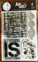 Ciao Bella - Bad Girls - 4x6" Clear Stamp Set - Attitude is Everything
