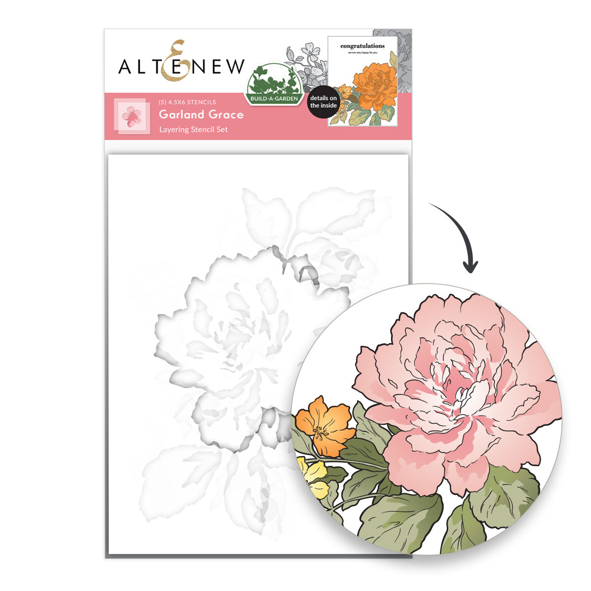 Altenew - Build-A-Garden: Garland Grace & Add-on Die Bundle