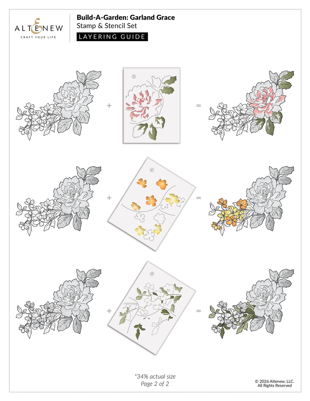 Altenew - Build-A-Garden: Garland Grace & Add-on Die Bundle