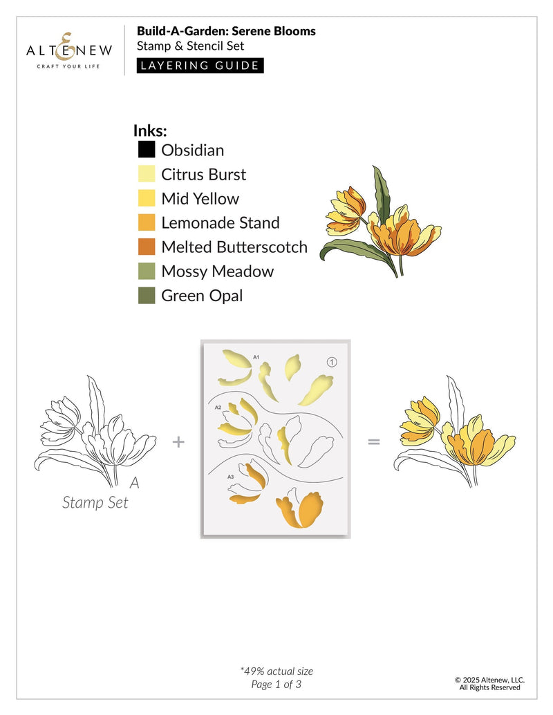 ***Pre-Order*** Altenew - Build-A-Garden - Serene Blooms
