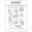 Honey Bee Stamps - Seashells - 6x8 Stamp Set