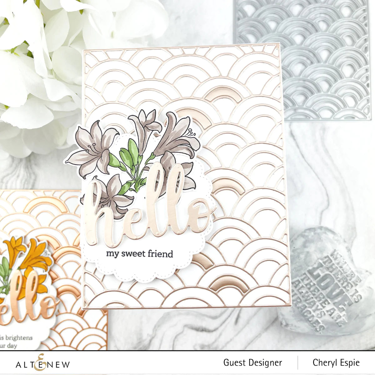 Altenew - Brushed Rose Metallic Cardstock
