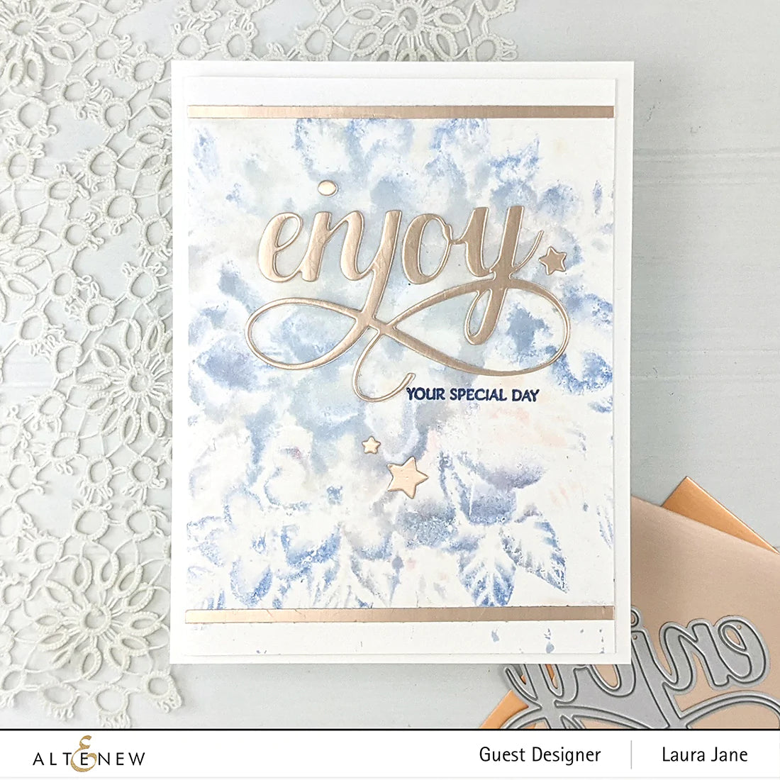 Altenew - Brushed Rose Metallic Cardstock