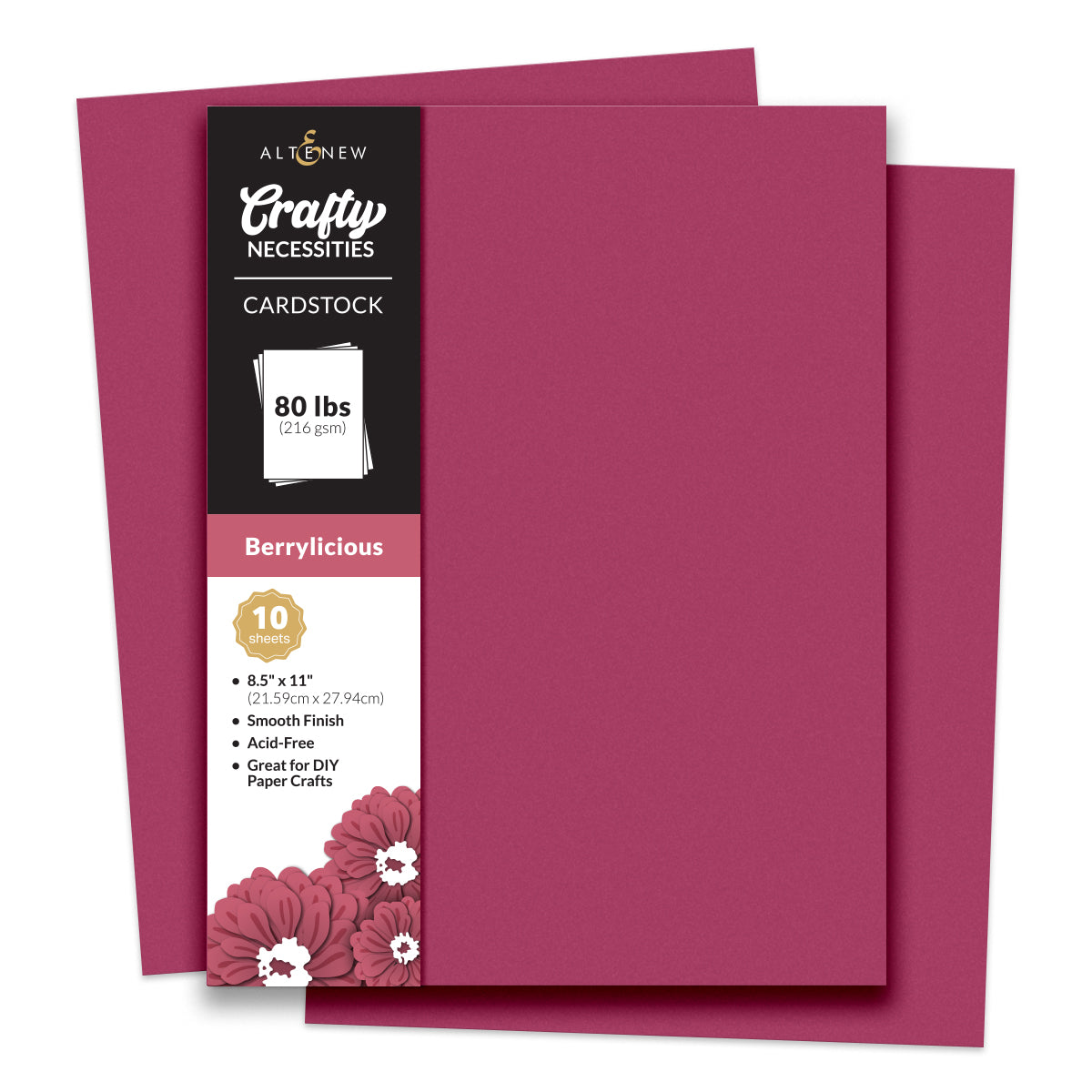 Altenew - Crafty Necessities - Berrylicious Cardstock (10 sheets/set)