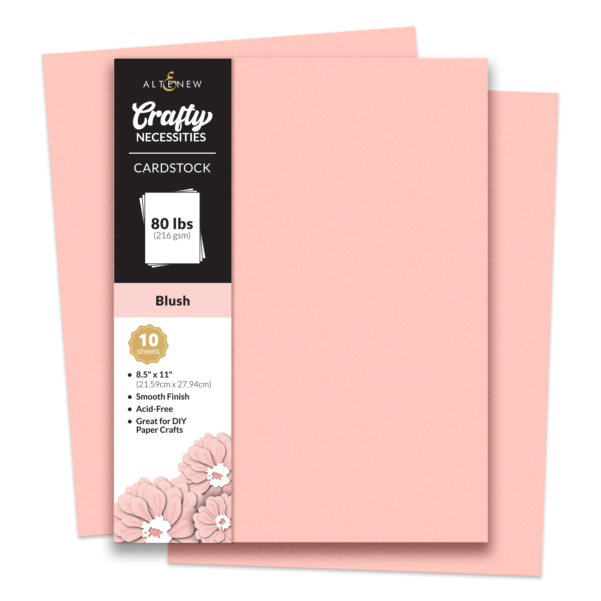 Altenew - Crafty Necessities - Blush Cardstock (10 sheets/set)
