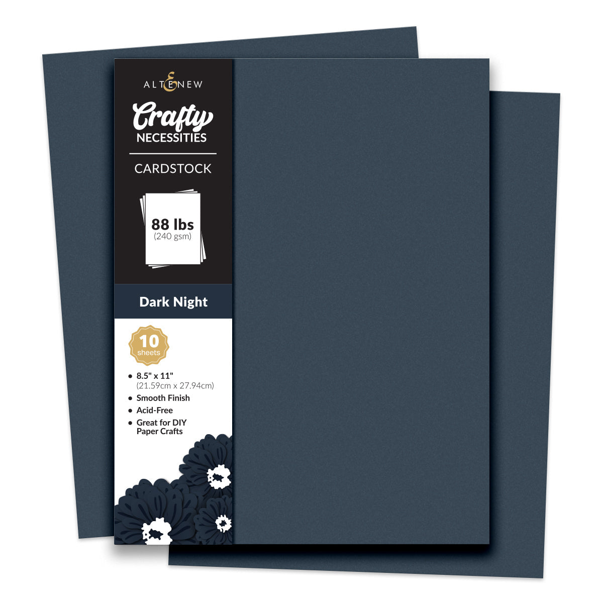 Altenew - Crafty Necessities - Dark Night Cardstock (10 sheets/set)
