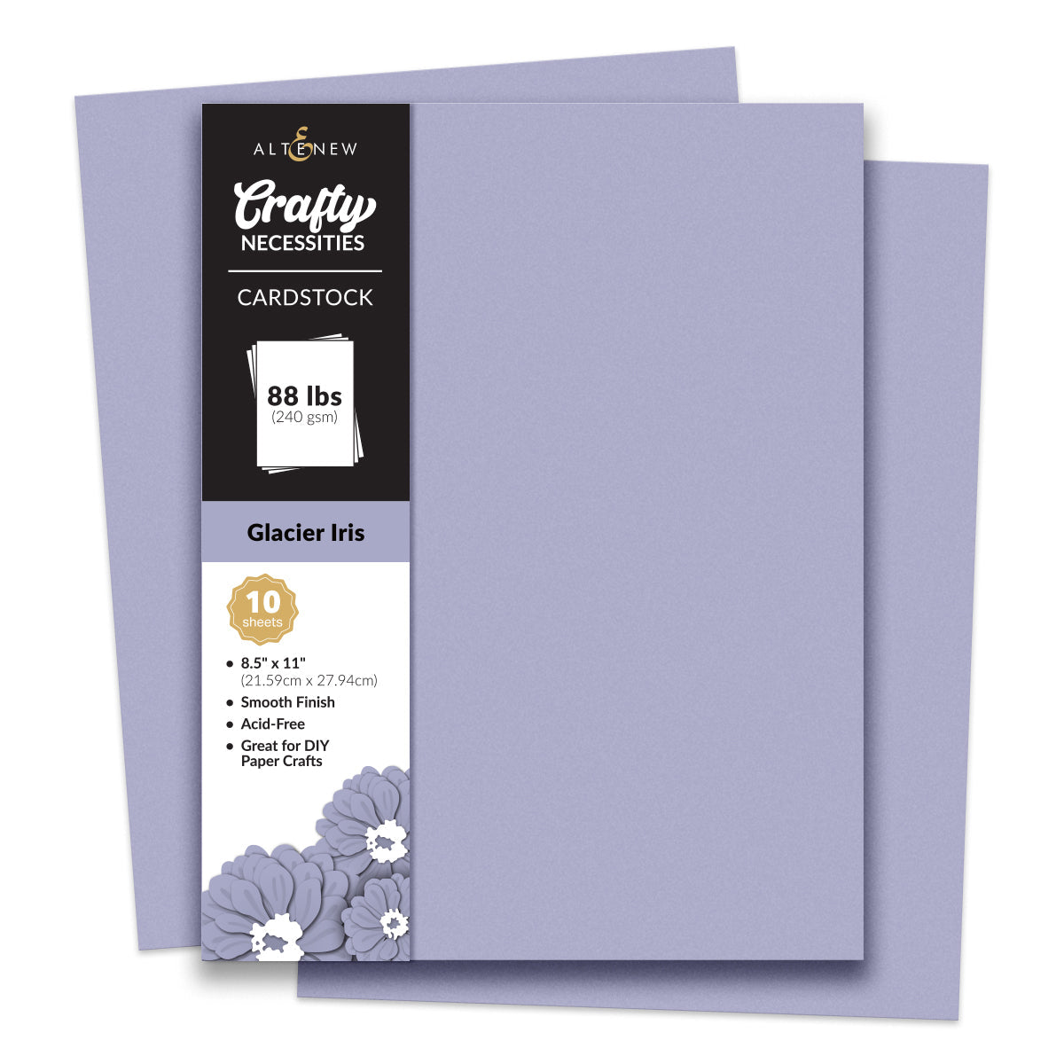 Altenew - Crafty Necessities - Glacier Iris Cardstock (10 sheets/set)