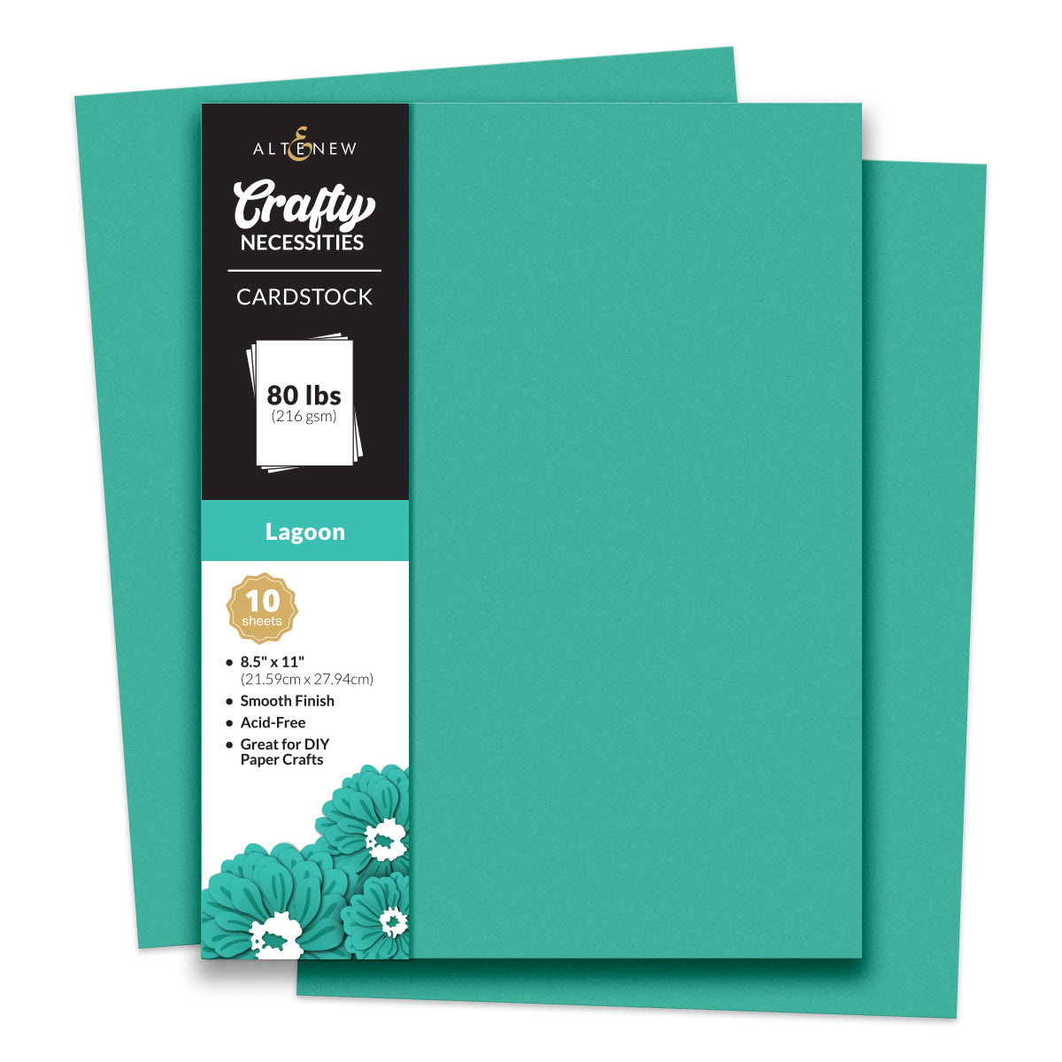 Altenew - Crafty Necessities - Lagoon Cardstock (10 sheets/set)