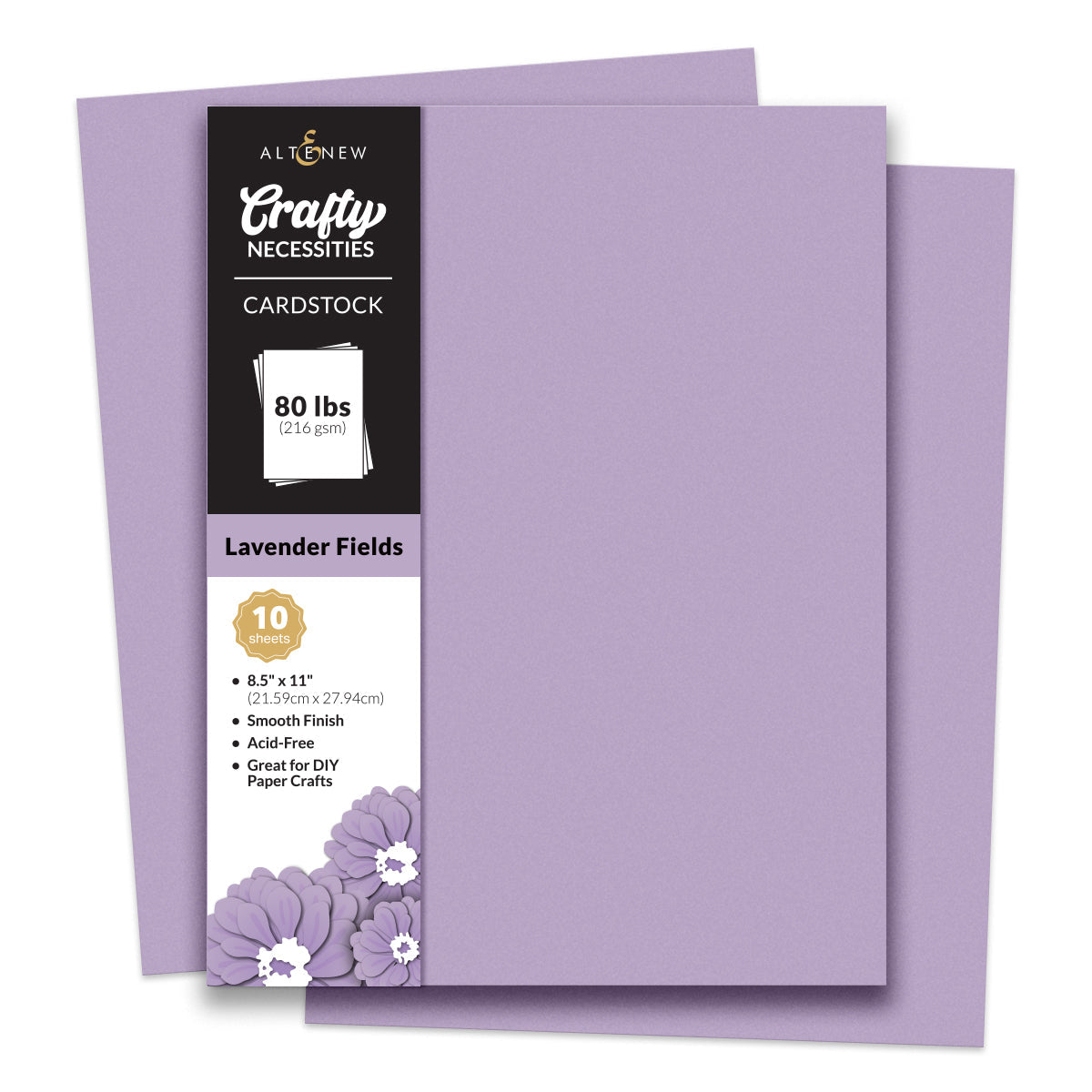 Altenew - Crafty Necessities - Lavender Fields Cardstock (10 sheets/set)