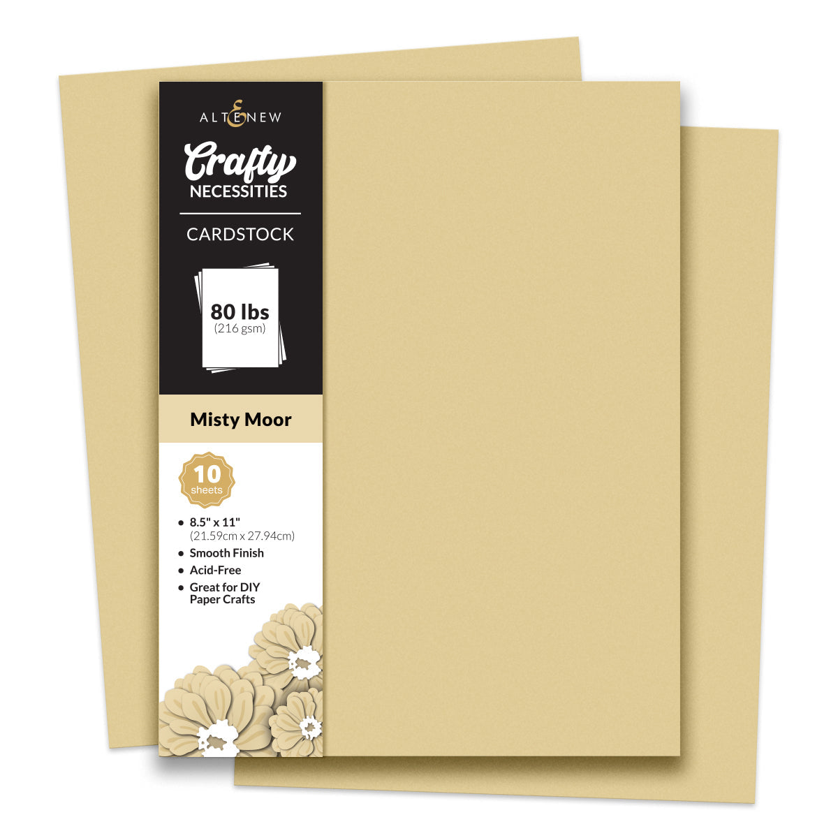 Altenew - Crafty Necessities - Misty Moor Cardstock (10 sheets/set)