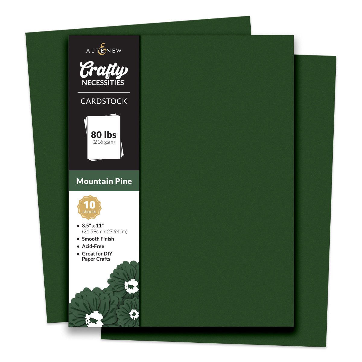 Altenew - Crafty Necessities - Mountain Pine Cardstock (10 sheets/set)
