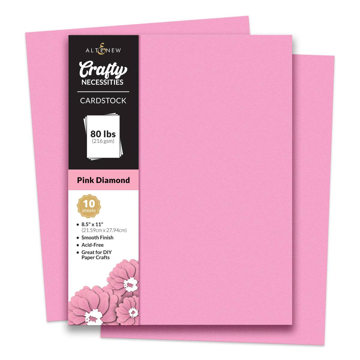 Altenew - Crafty Necessities - Pink Diamond Cardstock (10 sheets/set)