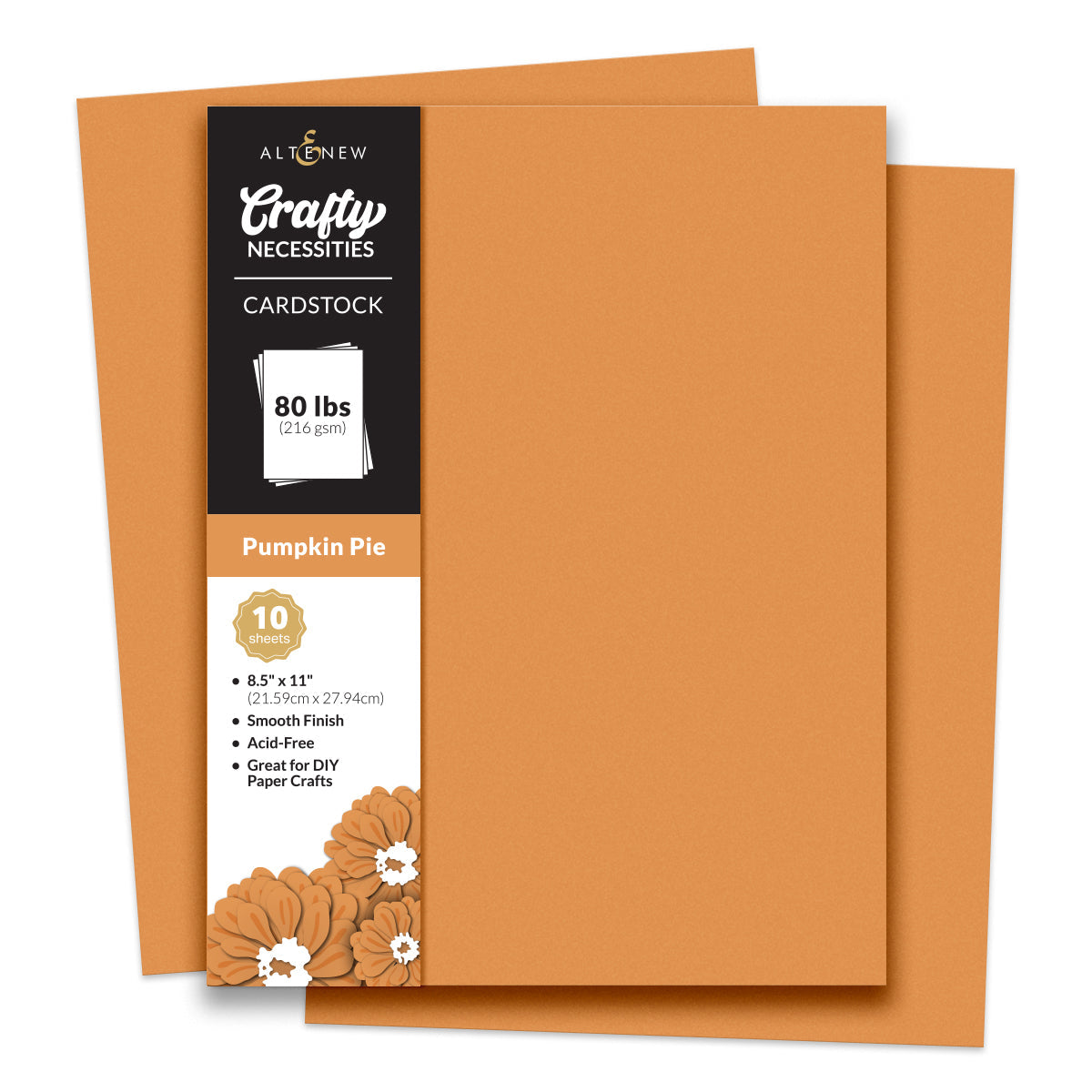 Altenew - Crafty Necessities - Pumpkin Pie Cardstock (10 sheets/set)