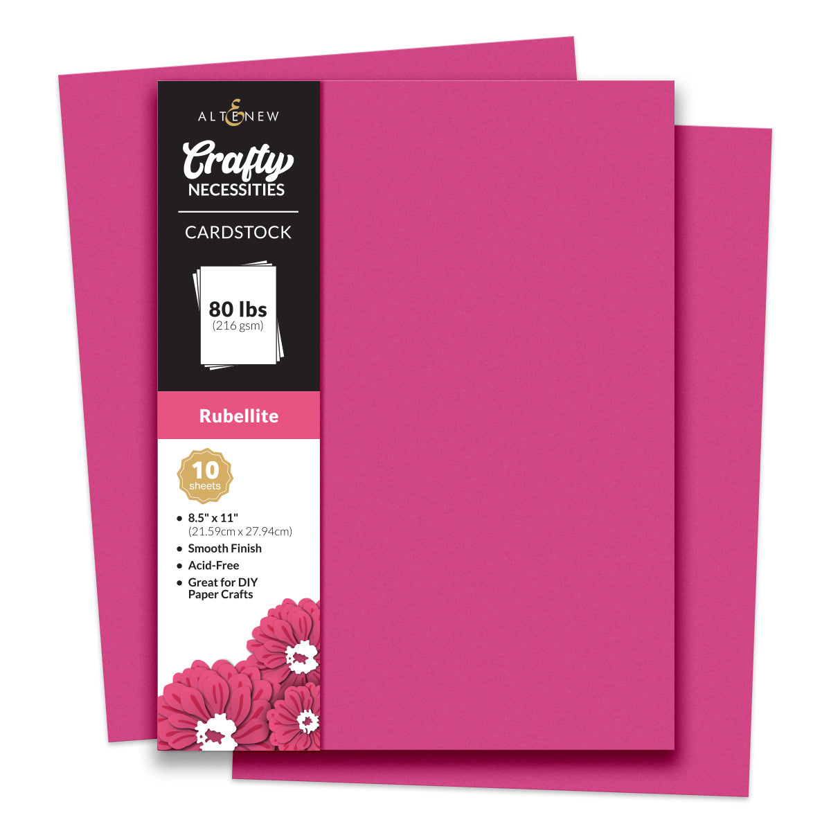 Altenew - Crafty Necessities - Rubellite Cardstock (10 sheets/set)