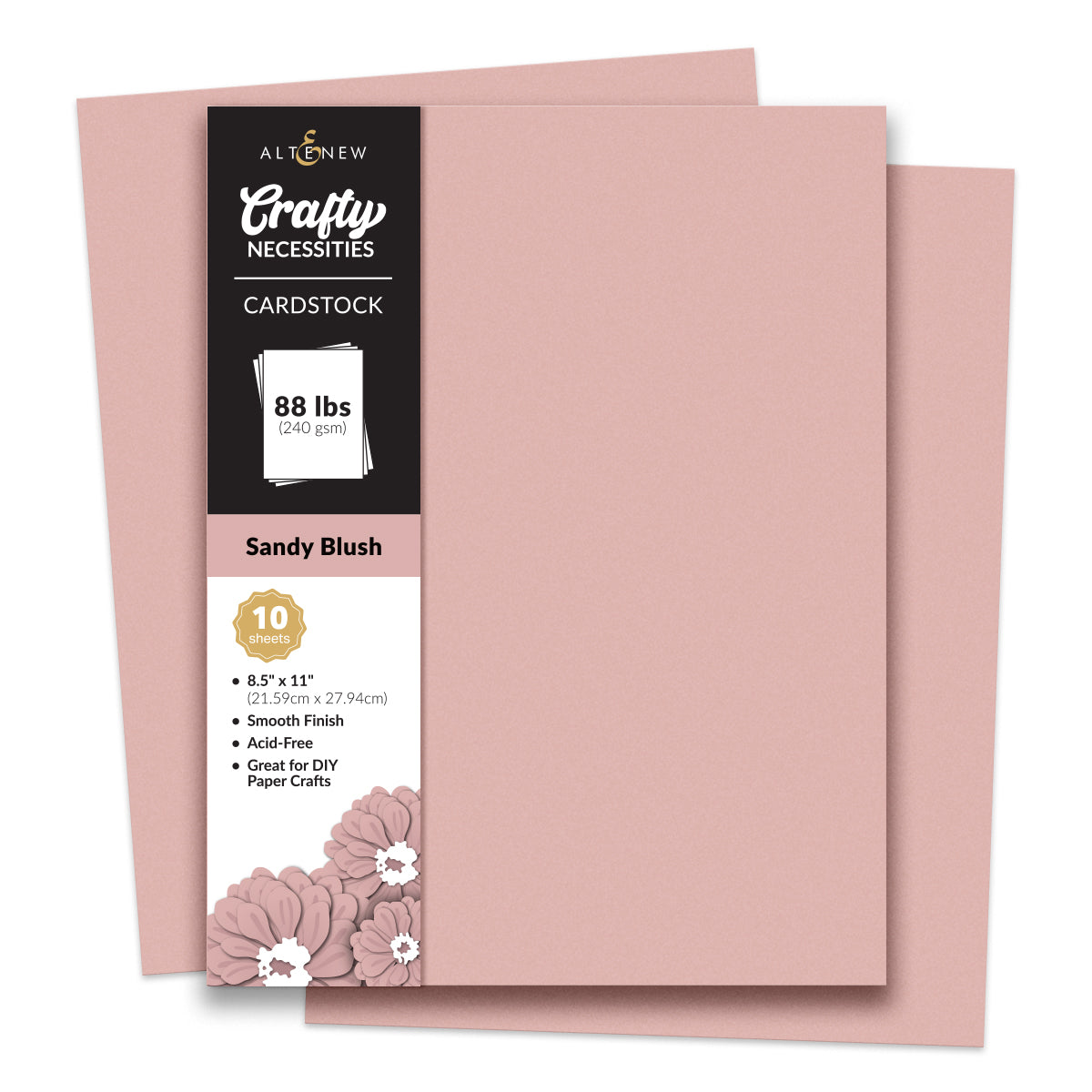 Altenew - Crafty Necessities - Sandy Blush Cardstock (10 sheets/set)