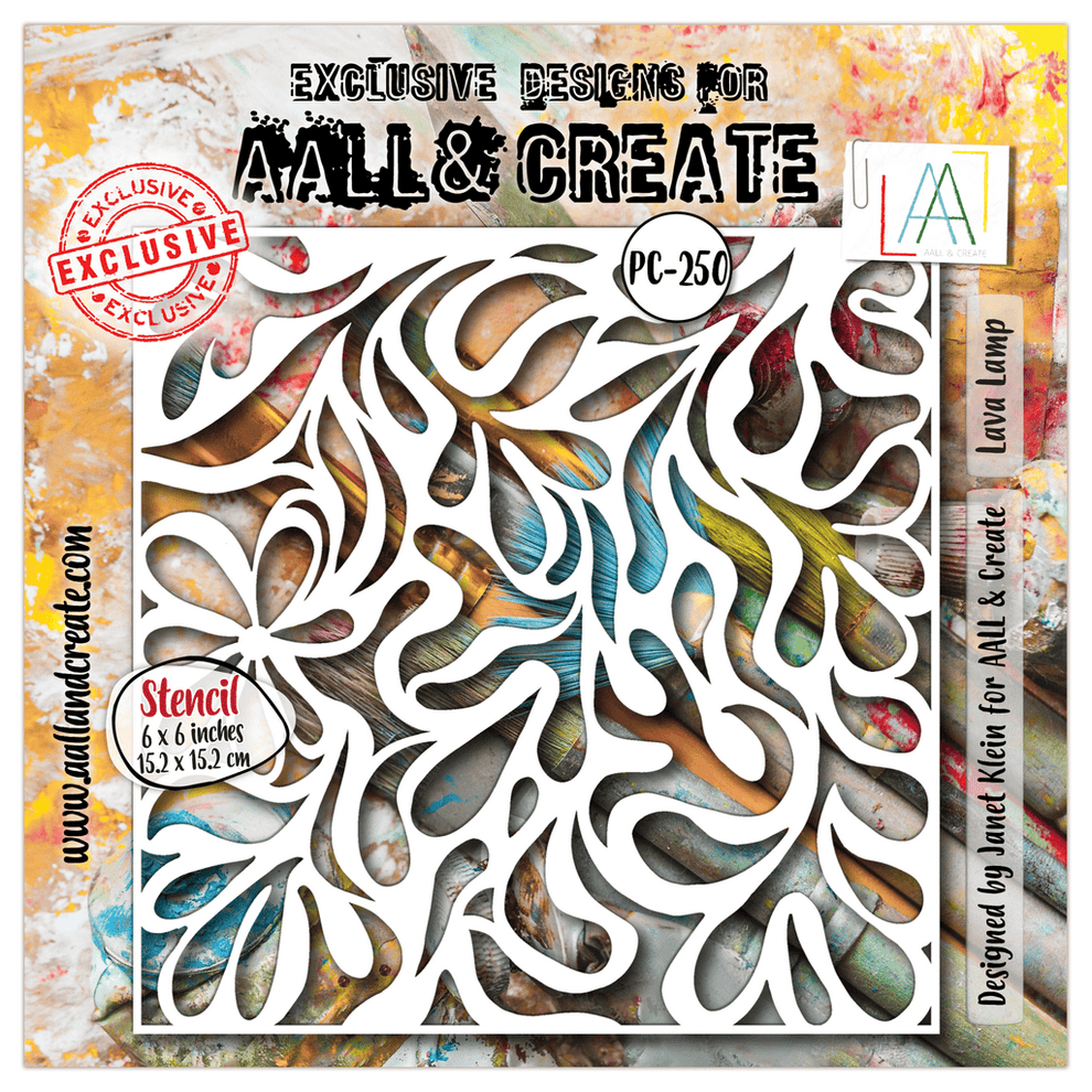 AALL And Create - 6x6 Stencil - Lava Lamp- #250