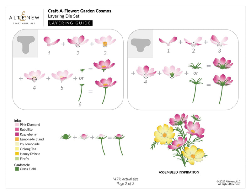 ***Pre-Order*** Altenew - Craft-A-Flower - Garden Cosmos Layering Die Set