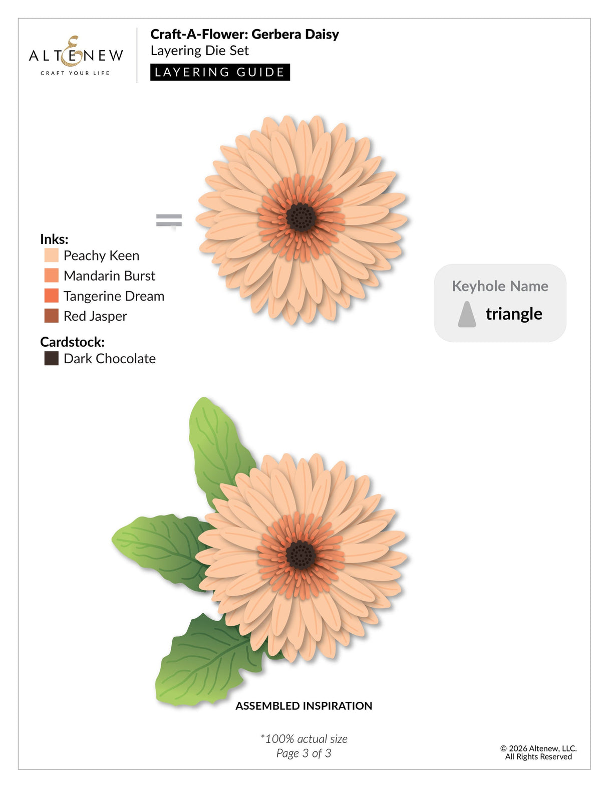 Altenew - Craft-A-Flower: Gerbera Daisy Layering Die Set