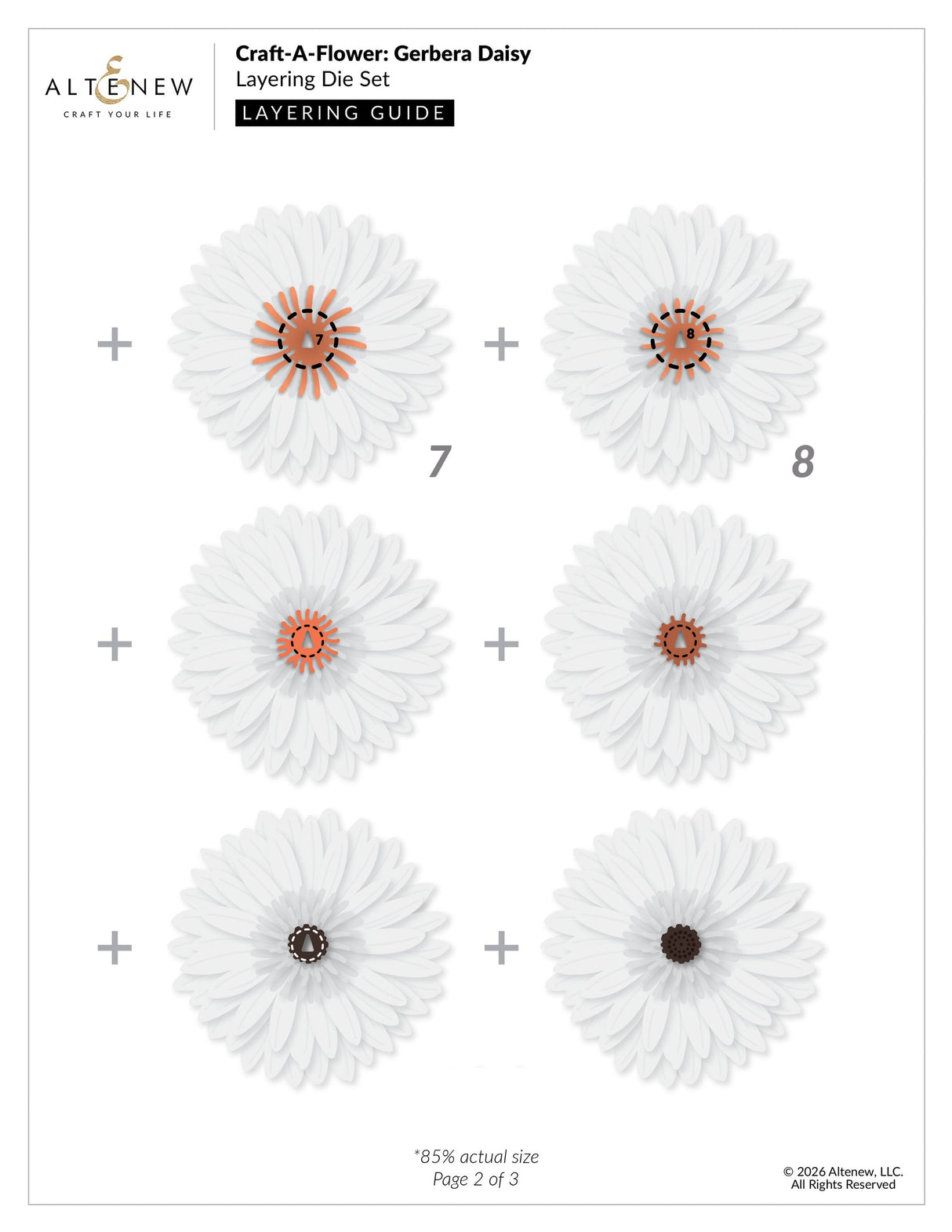 Altenew - Craft-A-Flower: Gerbera Daisy Layering Die Set