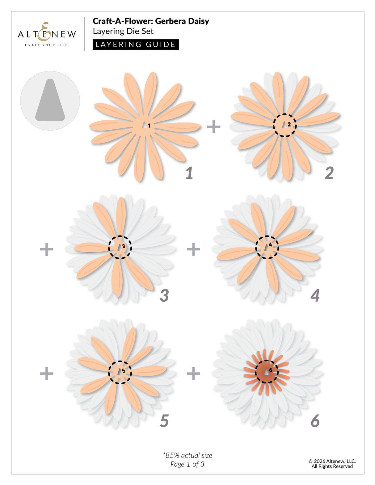 Altenew - Craft-A-Flower: Gerbera Daisy Layering Die Set