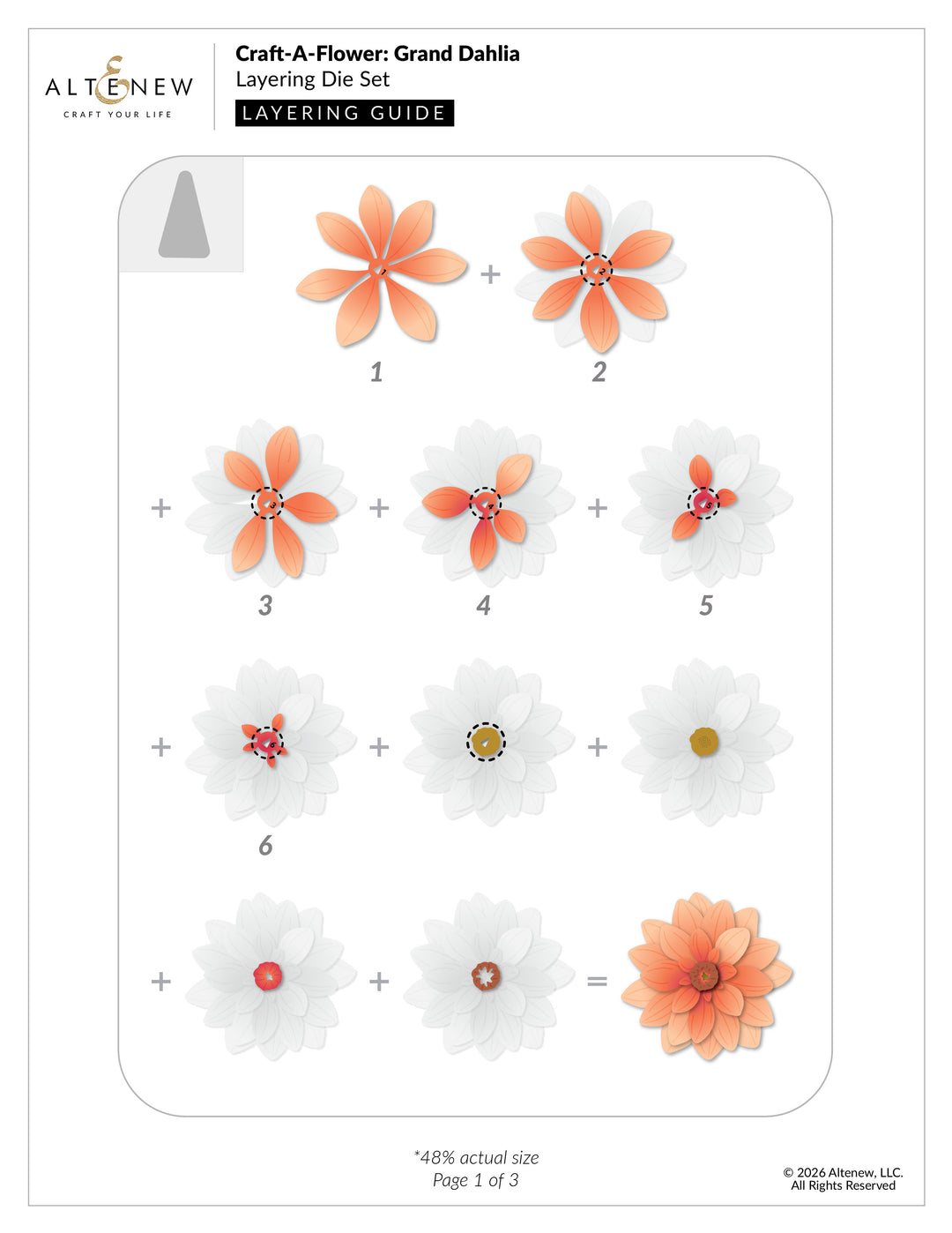 Altenew - Craft-A-Flower: Grand Dahlia Layering Die Set