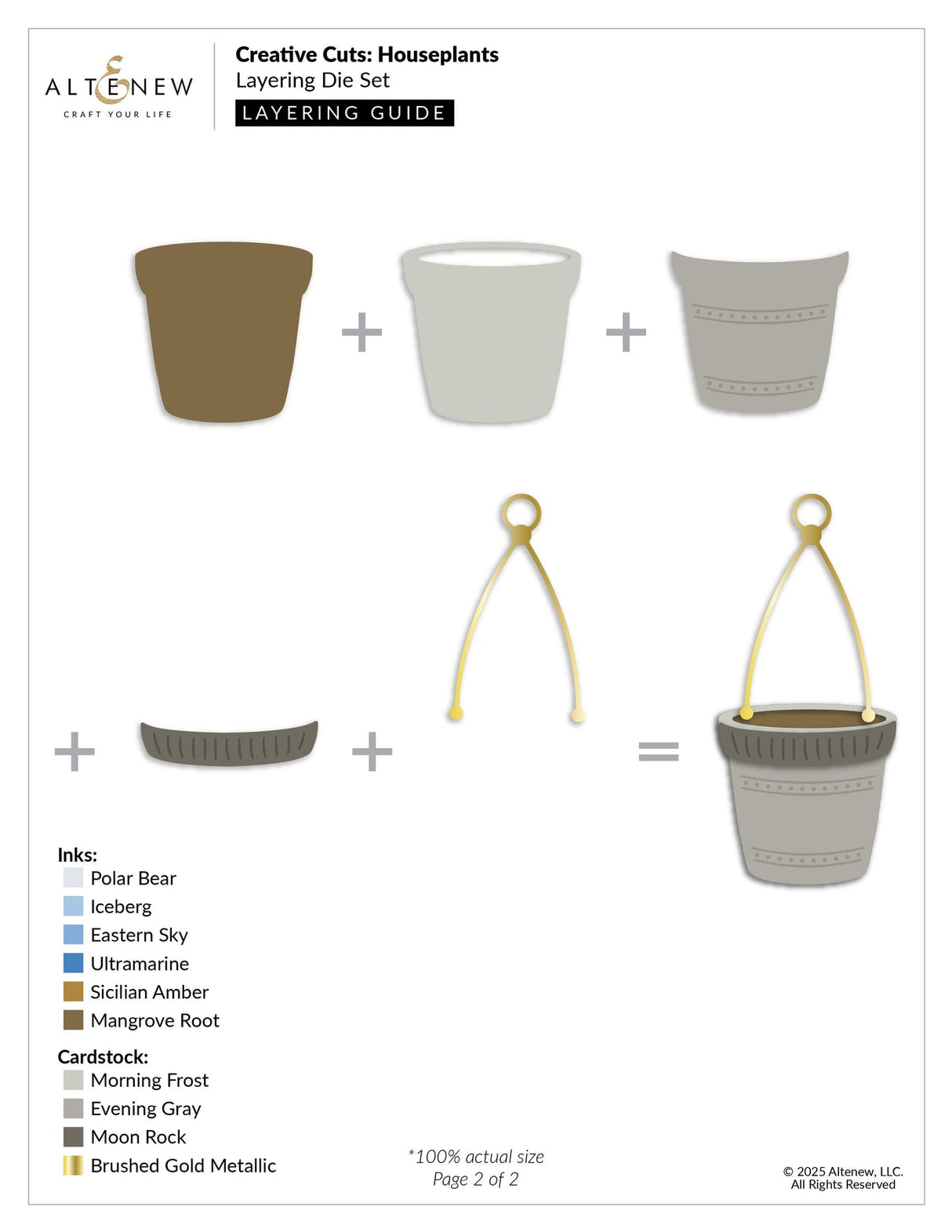 Altenew - Creative Cuts: Houseplants Layering Die Set