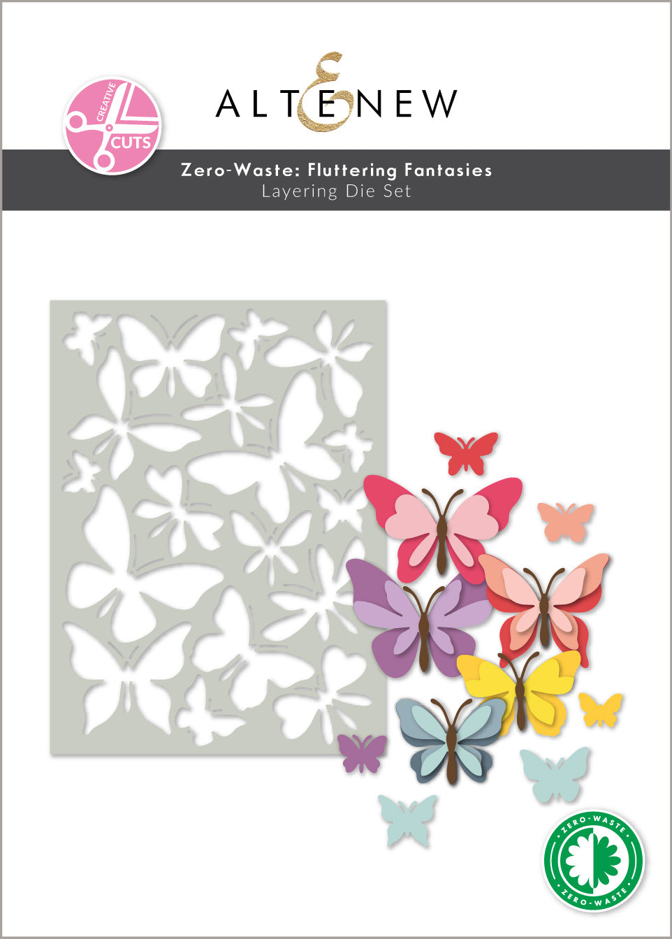 Altenew - Creative Cuts: Zero-Waste Fluttering Fantasies Layering Die Set