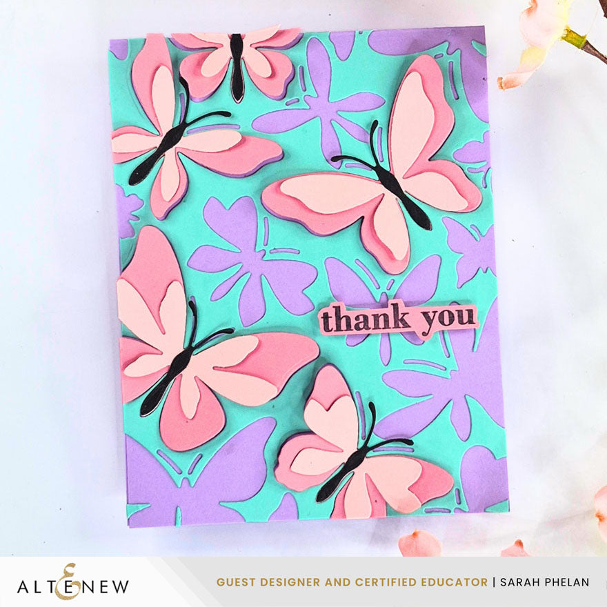 Altenew - Creative Cuts: Zero-Waste Fluttering Fantasies Layering Die Set