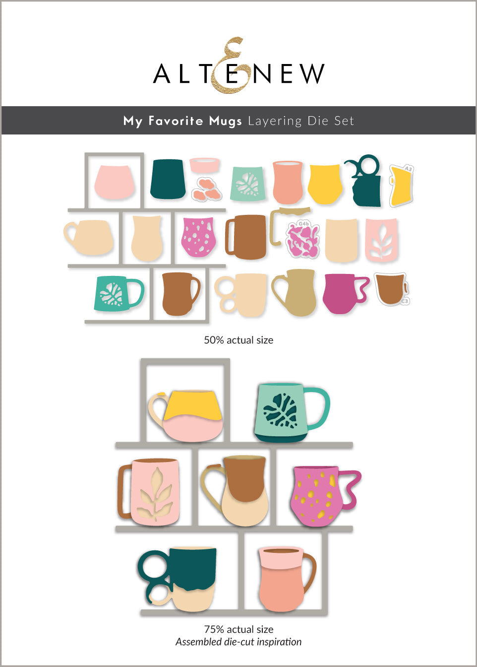 ***Pre-Order*** Altenew - My Favorite Mugs Layering Die Set