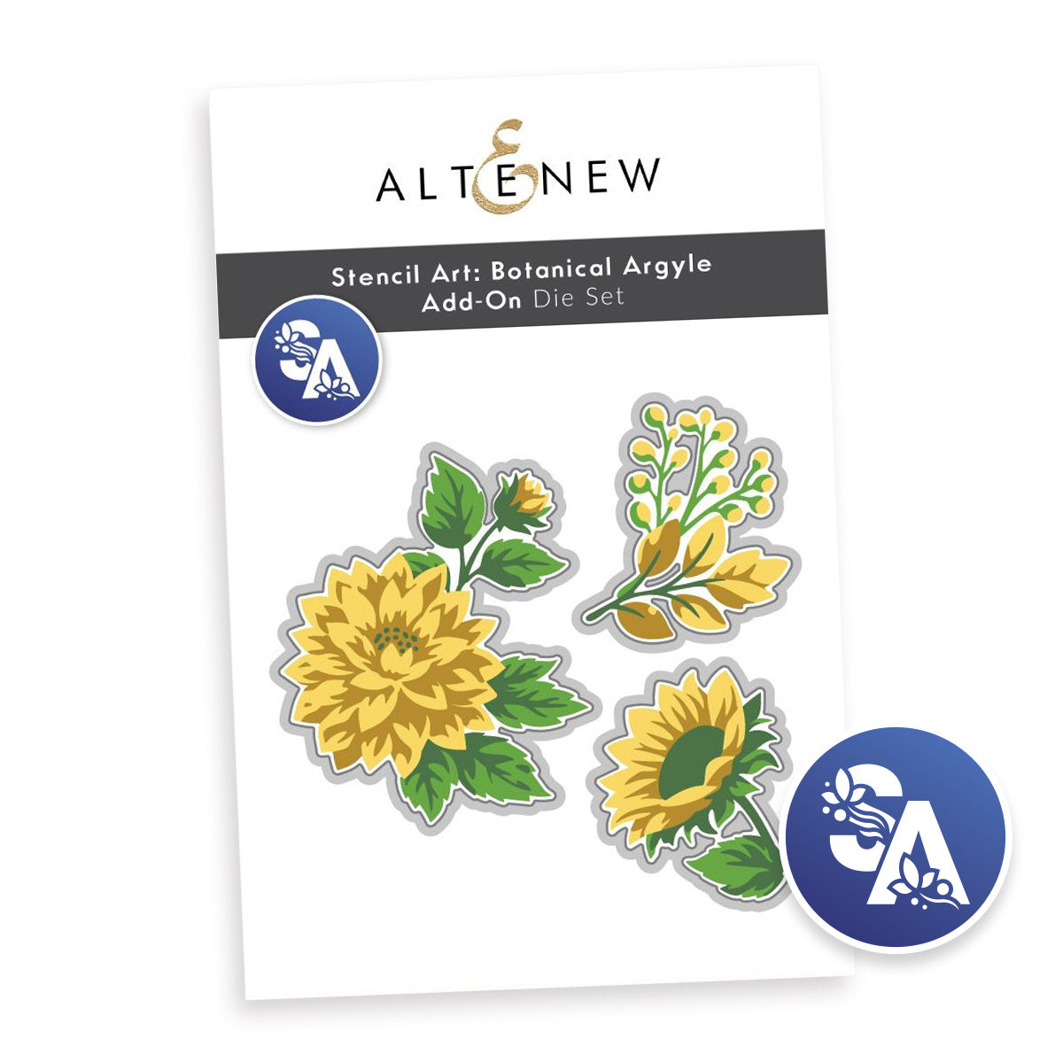 ***Pre-Order*** Altenew - Stencil Art: Botanical Argyle Add-on Die Set