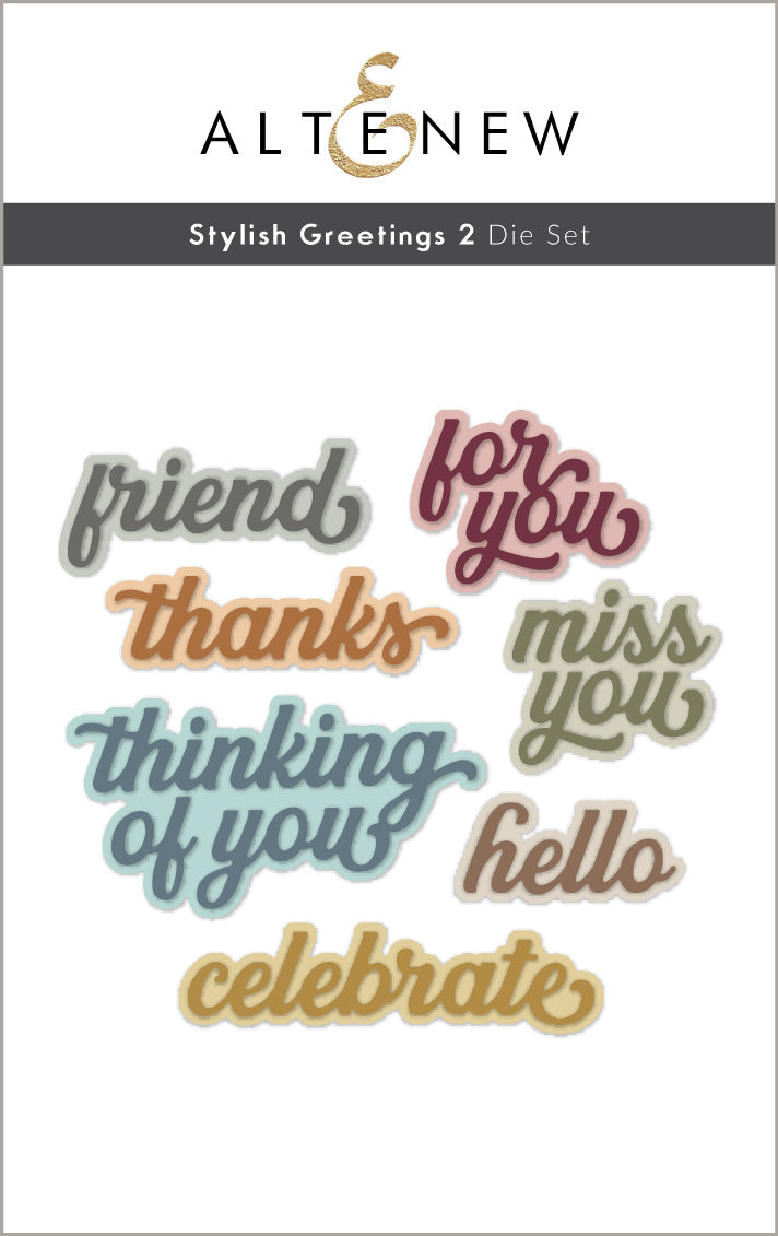 Altenew - Stylish Greetings 2 Die Set