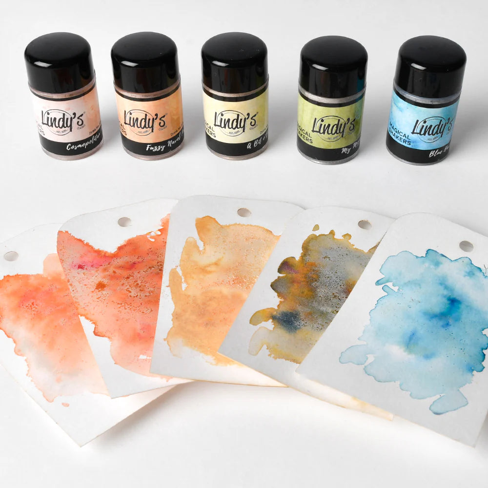 Lindy's Stamp Gang - Shimmer Magical - Shaker Set - Drink Me Silly - Set 5