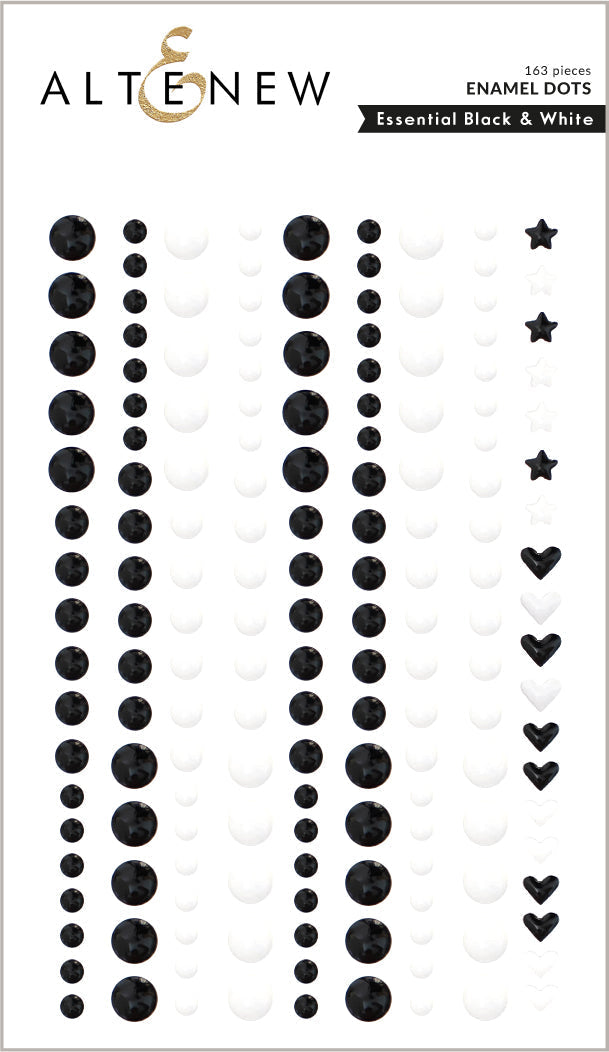 Altenew - Enamel Dots - Essential Black & White