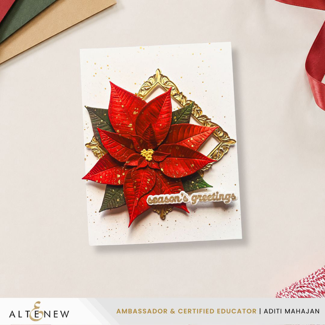 Altenew - Lush Botanicals: Poinsettia 3D Embossing Folder & Die Set