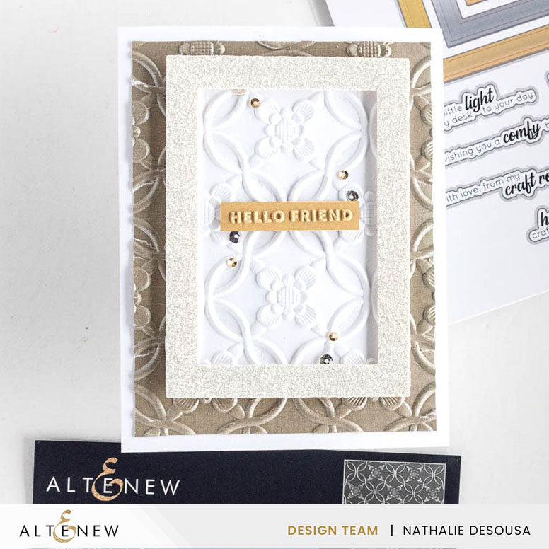 ***Pre-Order*** Altenew - Mini Sentiments 3D Embossing folder