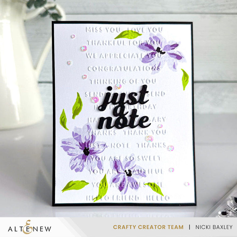 ***Pre-Order*** Altenew - Mini Sentiments 3D Embossing folder