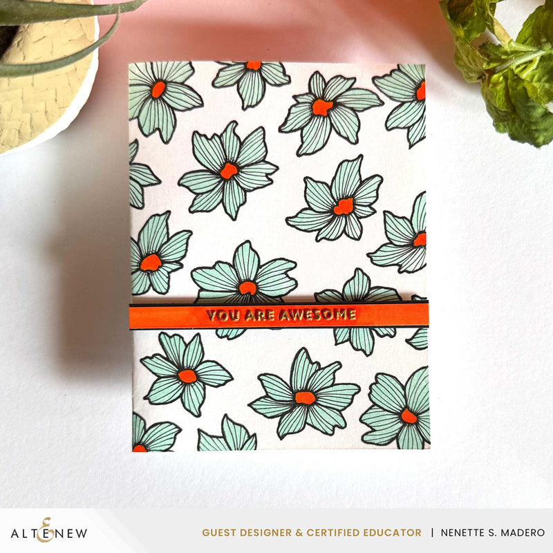 ***Pre-Order*** Altenew - Mini Sentiments 3D Embossing folder