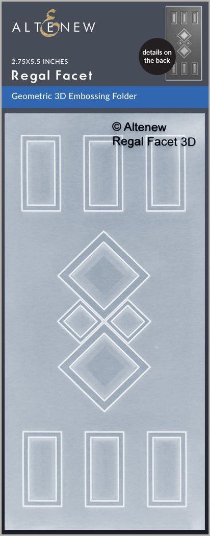 ***Pre-Order*** Altenew - Regal Facet 3D Embossing Folder
