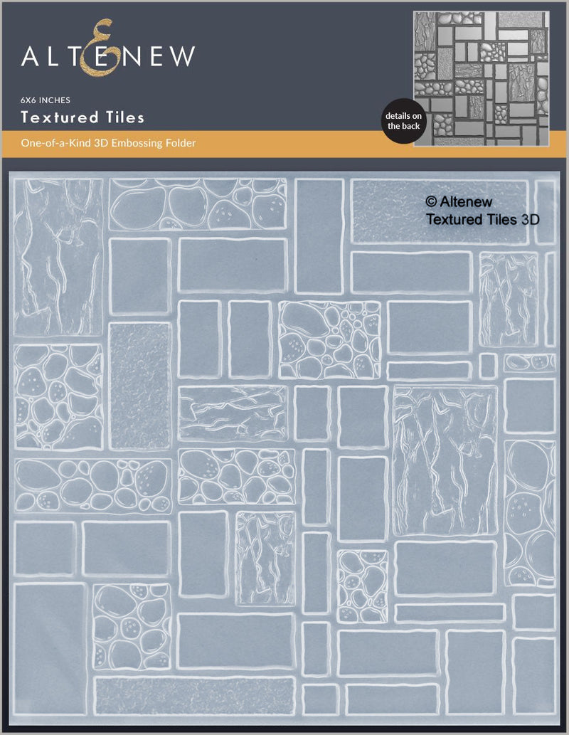 ***Pre-Order*** Altenew - Textured Tiles 3D Embossing Folder