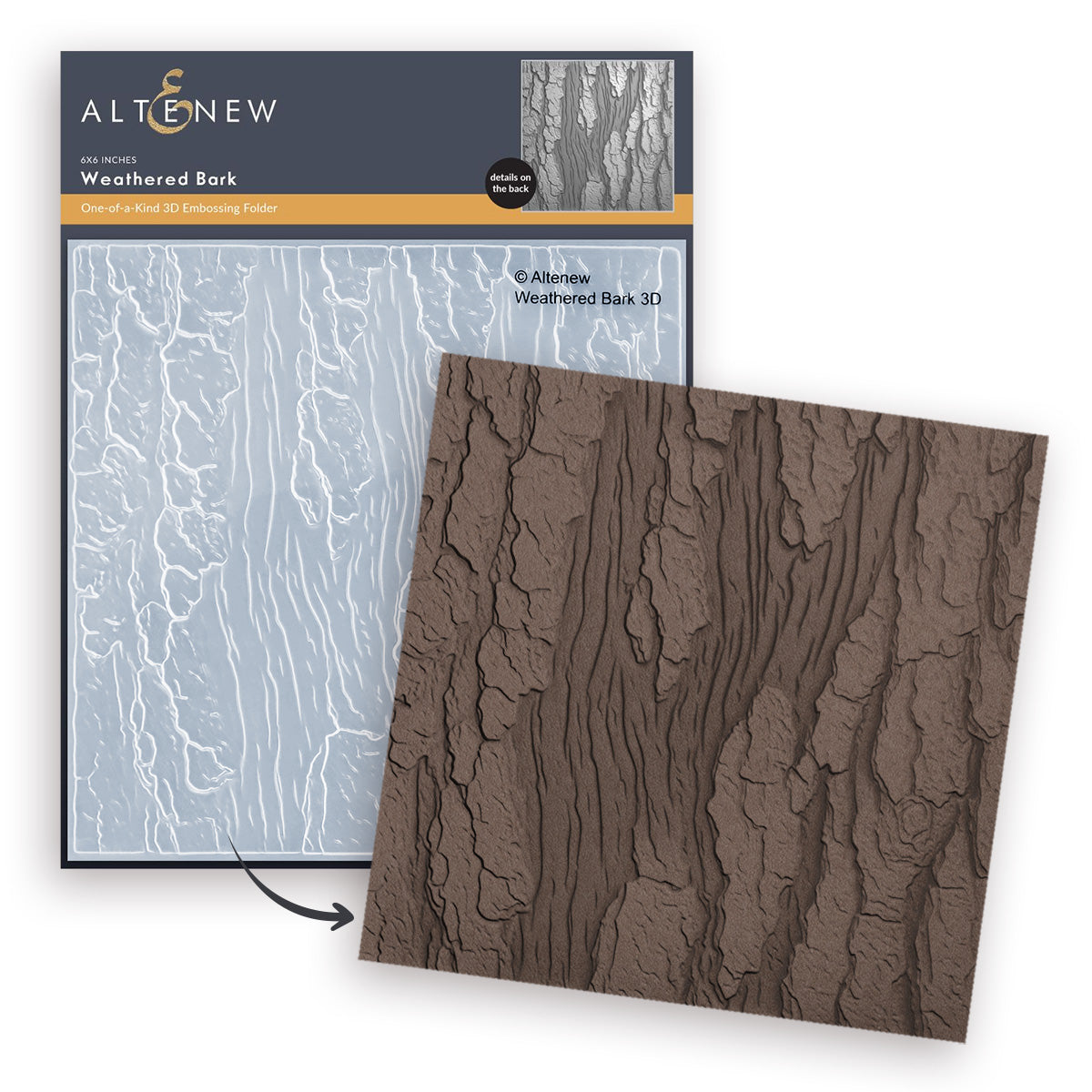 ***Pre-Order*** Altenew - Weathered Bark 3D Embossing Folder