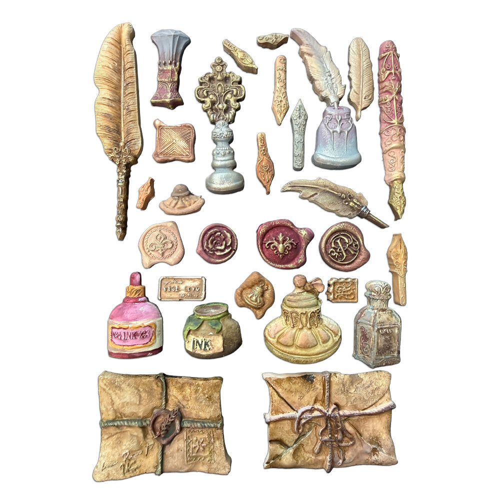 ***Pre-Order*** Stamperia - Silicon Mould Designs A5 For Art And Craft - Flowers And Poems Callygraphy